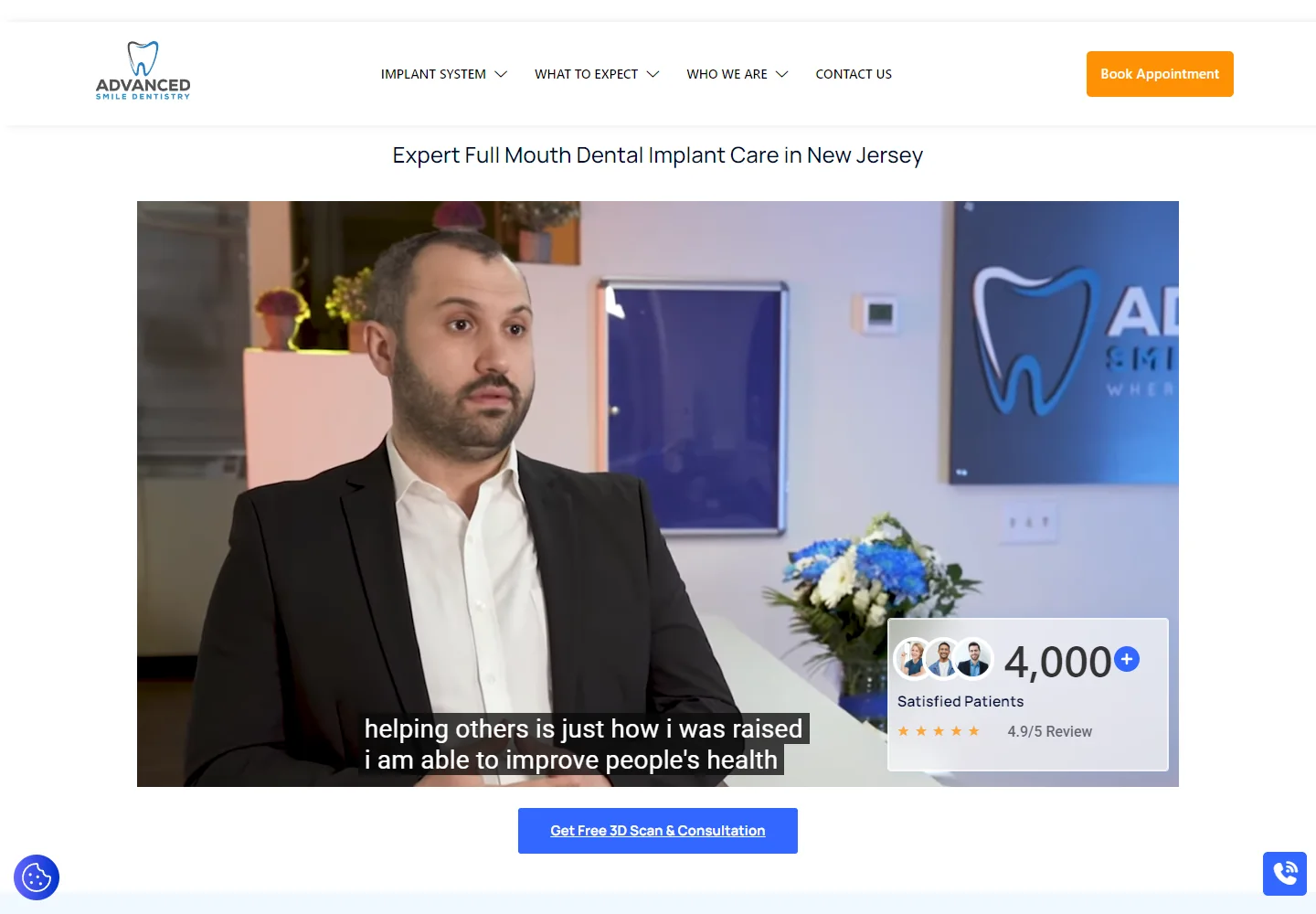 Original public Advanced Smile Dentistry website captured on July 20, 2026